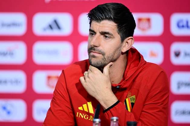 Belgian national football team - FIFA World Cup, WM, Weltmeisterschaft, Fussball 2026 - media activities 11 06 2026 RENTON, UNITED STATES OF AMERICA - JUNE 11 : Courtois Thibaut goalkeeper of Belgium pictured during a press conference, PK, Pressekonferenz at the training grounds of the Belgian national football team during the FIFA World Cup 2026 on June 11, 2026 in Renton, United States of America, 11 06 2026 Renton United States of America  Copyright: xJanxDexMeuleneirx