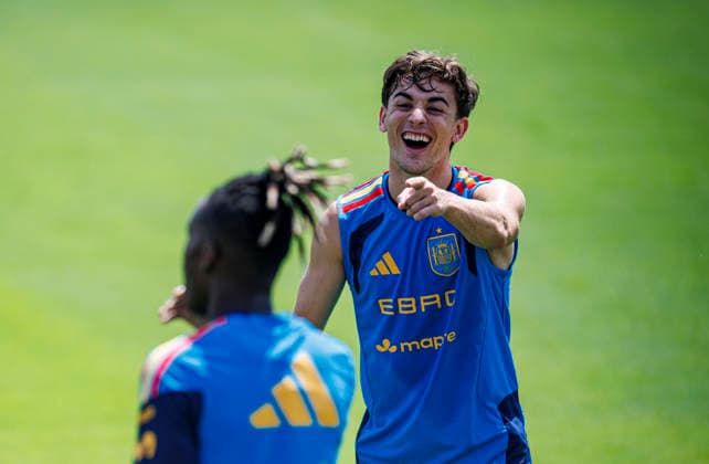 Sapin national team, Nationalteam World Cup - 11 06 2026 Pablo Gavi of Spain during the Spanish national team s training session at their World Cup base camp at the Baylor School in Chattanooga, United States of America on June 11, 2026. Photo (PGS Photo Agency) Chattanooga United Satates of America Copyright: xPGSxPhotoxAgencyx