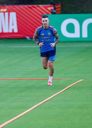 Sapin national team, Nationalteam World Cup - 11 06 2026 Alex Grimaldo of Spain runs in the field during the Spanish national team s training session at their World Cup base camp at the Baylor School in Chattanooga, United States of America on June 11, 2026. Photo (PGS Photo Agency) Chattanooga United Satates of America Copyright: xPGSxPhotoxAgencyx