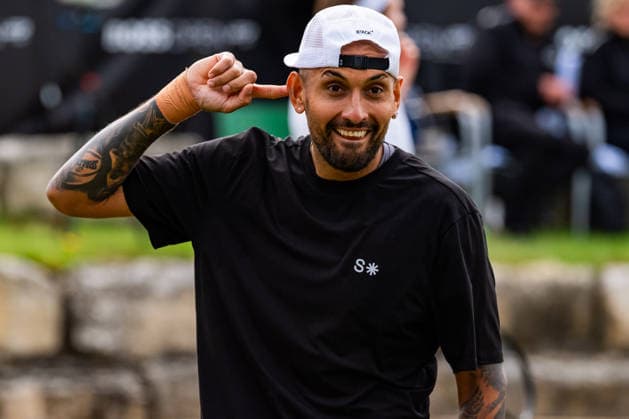 Stuttgart, GERMANY - June 11: Nick Kyrgios (AUS) during the Doubles Match between Alexander Bublik (KAZ) and Nick Kyrgios (AUS) vs. Jakob Paul (SUI) and Ryan Seggermann (USA) at BOSS OPEN 2026, Tennisanlage Weissenhof on June 11, 2026 in Stuttgart, Germany. Baden-Württemberg Germany Copyright: xTimoxSteinx