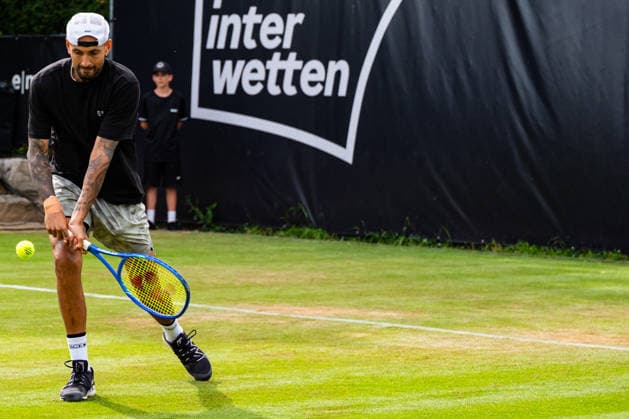 Stuttgart, GERMANY - June 11: Nick Kyrgios (AUS) during the Doubles Match between Alexander Bublik (KAZ) and Nick Kyrgios (AUS) vs. Jakob Paul (SUI) and Ryan Seggermann (USA) at BOSS OPEN 2026, Tennisanlage Weissenhof on June 11, 2026 in Stuttgart, Germany. Baden-Württemberg Germany Copyright: xTimoxSteinx