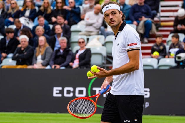 Stuttgart, GERMANY - June 11: Taylor Fritz (USA) during the Singles Match between Martin Landaluce (ESP) vs. Taylor Fritz (USA) at BOSS OPEN 2026, Tennisanlage Weissenhof on June 11, 2026 in Stuttgart, Germany. Baden-Württemberg Germany Copyright: xTimoxSteinx