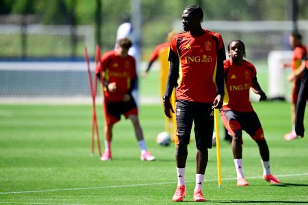 Belgian national football team - FIFA World Cup, WM, Weltmeisterschaft, Fussball 2026 - media activities 11 06 2026 RENTON, UNITED STATES OF AMERICA - JUNE 11 : Onana Amadou midfielder of Belgium pictured during a training session of the Belgian national football team during the FIFA World Cup 2026 on June 11, 2026 in Renton, United States of America, 11 06 2026 Renton United States of America  Copyright: xJanxDexMeuleneirx