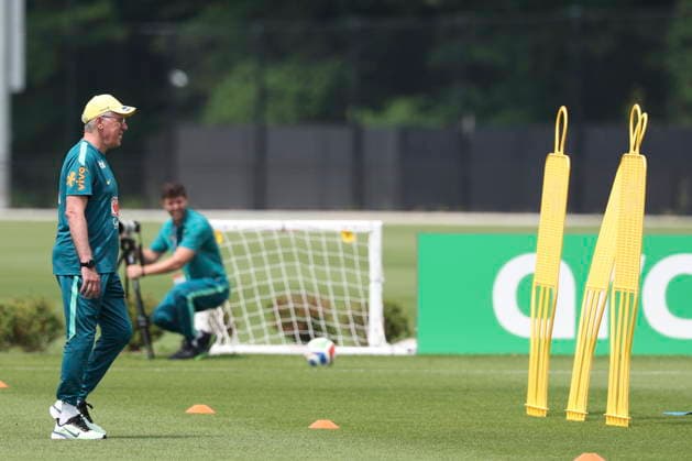 FIFA World Cup, WM, Weltmeisterschaft, Fussball 2026 - Brazil training session Carlo Ancelotti, Brazil s head coach, leads a training session of the national soccer team for the FIFA World Cup 2026 at Columbia Park in Morristown, New Jersey, USA, 11 June 2026. Morristown United States  Copyright: xSebastiaoxMoreirax