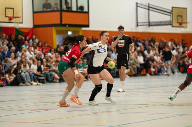 Germany U20w vs Portugal U20w, Handball, Four Nations Tournament, 11 6 2026, Season 2025 2026, Hannover Marleen Kern Germany U20 Women, 14, plays at 1 FSV Mainz 05 in duel Hannover Sporthalle Sahlkamp Germany