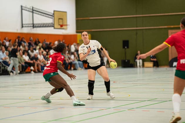 Germany U20w vs Portugal U20w, Handball, Four Nations Tournament, 11 6 2026, Season 2025 2026, Hannover Marleen Kern Germany U20 Women, 14, plays at 1 FSV Mainz 05 in duel Hannover Sporthalle Sahlkamp Germany