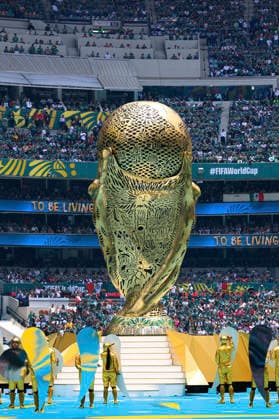 FIFA WORLD CUP 2026 FIFA WORLD CUP 2026 OPENING CEREMONY GENERAL 11062026 MEXICO CITY, MEXICO Photo of the World Cup trophy, during the opening ceremony of the FIFA World Cup 2026, held at the Estadio Ciudad de MÃ xico of Mexico City Photo of the World Cup trophy, during the opening ceremony of the FIFA World Cup 2026, held at the Estadio Ciudad de Mexico of Mexico City PHOTO BY IMAGENSHOP AGENCIA FOTOGRAFICA MEXICO CITY MEXICO CITY MEXICO CITY MEXICO CITY MEXICO Copyright: xJorgexReyesx