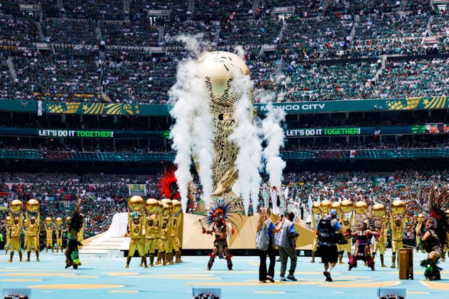 FIFA WORLD CUP 2026 FIFA WORLD CUP 2026 OPENING CEREMONY GENERAL 11062026 MEXICO CITY, MEXICO Photo of the World Cup trophy, during the opening ceremony of the FIFA World Cup 2026, held at the Estadio Ciudad de MÃ xico of Mexico City Photo of the World Cup trophy, during the opening ceremony of the FIFA World Cup 2026, held at the Estadio Ciudad de Mexico of Mexico City PHOTO BY IMAGENSHOP AGENCIA FOTOGRAFICA MEXICO CITY MEXICO CITY MEXICO CITY MEXICO CITY MEXICO Copyright: xYOALIxMARTINEZx