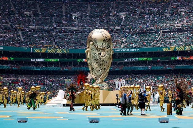 FIFA WORLD CUP 2026 FIFA WORLD CUP 2026 OPENING CEREMONY GENERAL 11062026 MEXICO CITY, MEXICO Photo of the World Cup trophy, during the opening ceremony of the FIFA World Cup 2026, held at the Estadio Ciudad de MÃ xico of Mexico City Photo of the World Cup trophy, during the opening ceremony of the FIFA World Cup 2026, held at the Estadio Ciudad de Mexico of Mexico City PHOTO BY IMAGENSHOP AGENCIA FOTOGRAFICA MEXICO CITY MEXICO CITY MEXICO CITY MEXICO CITY MEXICO Copyright: xYOALIxMARTINEZx