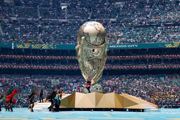 FIFA WORLD CUP 2026 FIFA WORLD CUP 2026 OPENING CEREMONY GENERAL 11062026 MEXICO CITY, MEXICO Photo of the World Cup trophy, during the opening ceremony of the FIFA World Cup 2026, held at the Estadio Ciudad de MÃ xico of Mexico City Photo of the World Cup trophy, during the opening ceremony of the FIFA World Cup 2026, held at the Estadio Ciudad de Mexico of Mexico City PHOTO BY IMAGENSHOP AGENCIA FOTOGRAFICA MEXICO CITY MEXICO CITY MEXICO CITY MEXICO CITY MEXICO Copyright: xYOALIxMARTINEZx