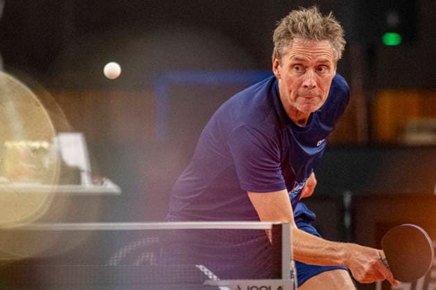 Five-time Table tennis, Tischtennis world champion Jorgen Persson of Sweden took part in table tennis exhibition in Liberec, June 11, 2026. (CTKxPhoto RadekxPetrasek) CTKPhotoP2026061107510  CTKPhotoP2026061107510