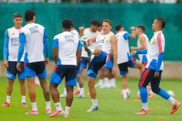 FIFA World Cup, WM, Weltmeisterschaft, Fussball 2026 - Colombia training session Colombian players attend a training session ofthe national team, Nationalteam at the FIFA World Cup 2026 in Guadalajara, Mexico, 11 June 2026. Guadalajara Mexico  Copyright: xFranciscoxGuascox