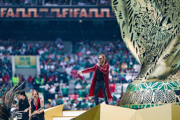 FIFA WORLD CUP 2026 FIFA WORLD CUP 2026 OPENING CEREMONY GENERAL 11062026 MEXICO CITY, MEXICO Photo of the Mana band performance, during the opening ceremony of the FIFA World Cup 2026, held at the Estadio Ciudad de MÃ xico of Mexico City Photo of the Mana band performance, during the opening ceremony of the FIFA World Cup 2026, held at the Estadio Ciudad de MÃ xico of Mexico City PHOTO BY IMAGENSHOP AGENCIA FOTOGRAFICA MEXICO CITY MEXICO CITY MEXICO CITY MEXICO Copyright: xYOALIxMARTINEZx