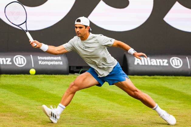 Stuttgart, GERMANY - June 11: Marcos Giron (USA) during the Singles Match between Ben Shelton (USA) vs. Marcos Giron (USA) at BOSS OPEN 2026, Tennisanlage Weissenhof on June 11, 2026 in Stuttgart, Germany. Baden-Württemberg Germany Copyright: xTimoxSteinx