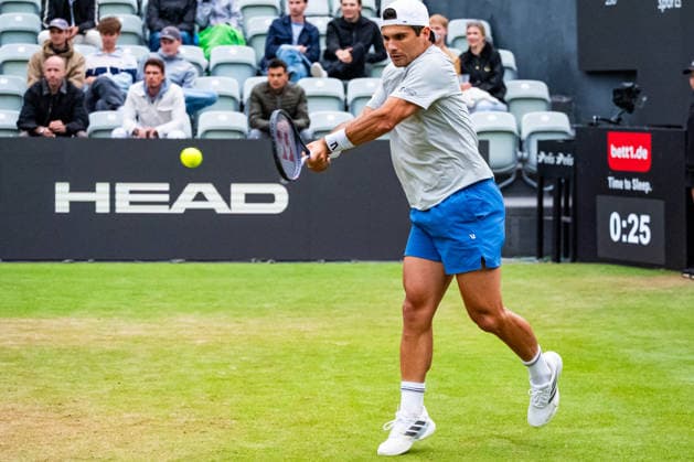 Stuttgart, GERMANY - June 11: Marcos Giron (USA) during the Singles Match between Ben Shelton (USA) vs. Marcos Giron (USA) at BOSS OPEN 2026, Tennisanlage Weissenhof on June 11, 2026 in Stuttgart, Germany. Baden-Württemberg Germany Copyright: xTimoxSteinx