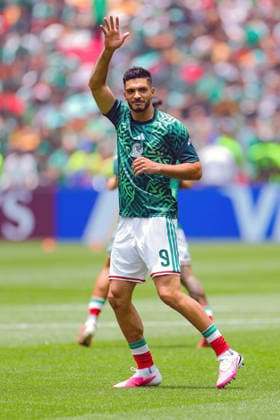 FIFA WORLD CUP 2026 FIFA WORLD CUP 2026 MEXICO VS SOUTH AFRICA 11062026 MEXICO CITY, MEXICO Action photo of forward Raul Jimenez of the Mexico National team, during the warm up prior to the opening game of the FIFA World Cup 2026, held at the Estadio Ciudad de MÃ xico of Mexico City Action photo of forward Raul Jimenez, during the warm up prior to the opening game of the FIFA World Cup 2026, held at the Estadio Ciudad de MÃ xico of Mexico City PHOTO BY IMAGENSHOP PHOTO AGENCIA FOTOGRAFICA MEXICO CITY MEXICO CITY MEXICO CITY MEXICO Copyright: xYOALIxMARTINEZx