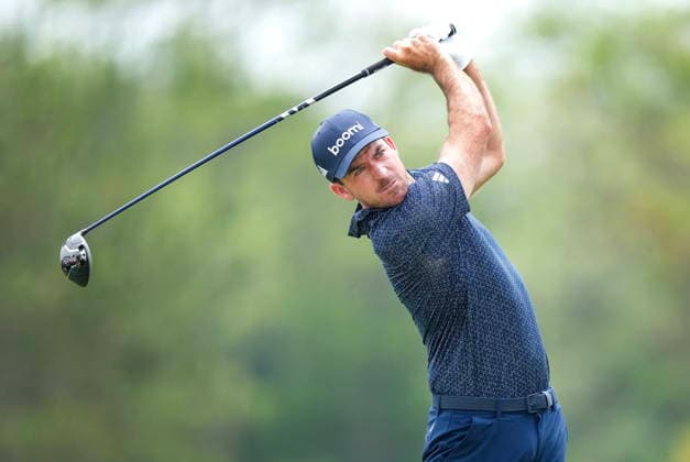 June 11, 2026, Caledon, On, CANADA: Canadian Nick Taylor hits his tee shot on the second hole during the Canadian Open in Caledon, Ont., on Thursday, June 11, 2026. Canada News - June 11, 2026  - ZUMAc35_ 20260611_zaf_c35_049 Copyright: xNathanxDenettex