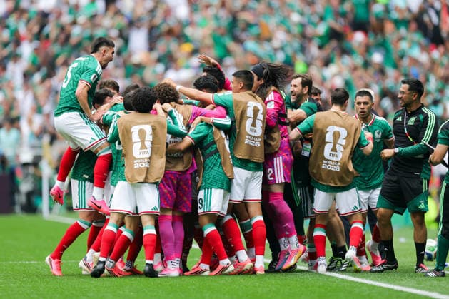 FIFA WORLD CUP 2026 FIFA WORLD CUP 2026 MEXICO VS SOUTH AFRICA 11062026 MEXICO CITY, MEXICO Action photo of players of the Mexico National team, celebrating a goal against South Africa, during the opening game of the FIFA World Cup 2026, held at the Estadio Ciudad de MÃ xico of Mexico City Action photo of players of the Mexico National team, celebrating a goal against South Africa, during the opening game of the FIFA World Cup 2026, held at the Estadio Ciudad de MÃ xico of Mexico City PHOTO BY IMAGENSHOP AGENCIA FOTOGRAFICA MEXICO CITY MEXICO CITY MEXICO CITY MEXICO Copyright: xYOALIxMARTINEZx