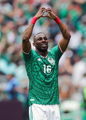 FIFA WORLD CUP 2026 FIFA WORLD CUP 2026 MEXICO VS SOUTH AFRICA 11062026 MEXICO CITY, MEXICO Action photo of Julian Quinones of the Mexico National team, celebrating a goal against South Africa, during the opening game of the FIFA World Cup 2026, held at the Estadio Ciudad de MÃ xico of Mexico City Action photo of Julian Quinones of the Mexico National team, celebrating a goal against South Africa, during the opening game of the FIFA World Cup 2026, held at the Estadio Ciudad de MÃ xico of Mexico City PHOTO BY IMAGENSHOP AGENCIA FOTOGRAFICA MEXICO CITY MEXICO CITY MEXICO CITY MEXICO CITY MEXICO Copyright: xYOALIxMARTINEZx