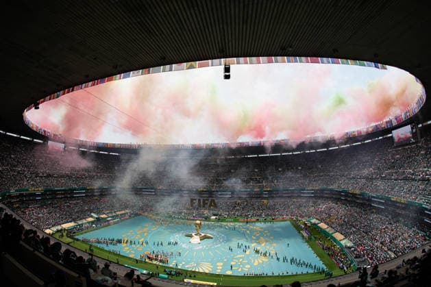 Mexico v South Africa - FIFA World Cup, WM, Weltmeisterschaft, Fussball 2026 - Group A MEXICO CITY, MEXICO - JUNE 11: General view inside the stadium prior to opening match of the World Cup First Stage Group A match between Mexico and South Africa at Estadio Azteca (Mexico Stadium) in Mexico City, Mexico on June 11, 2026. Jose Hernandez Anadolu Mexico City Mexico. Editorial use only. Please get in touch for any other usage.  Copyright: x2026xAnadoluxJosexHernandezx