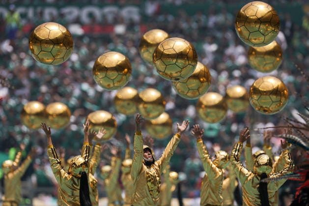 MEXICO, MEXICO CITY - JUNE 11, 2026: The opening ceremony of the 2026 FIFA World Cup, WM, Weltmeisterschaft, Fussball Mikhail Sinitsyn TASS  93679966