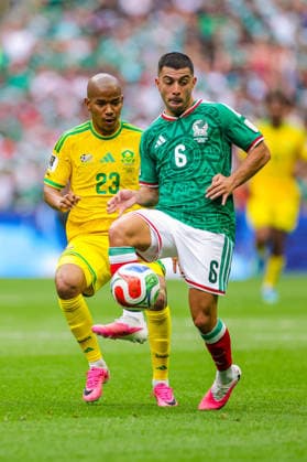 FIFA World Cup, WM, Weltmeisterschaft, Fussball 2026 FIFA WORLD CUP 2026 MEXICO VS SOUTH AFRICA 11062026 MEXICO CITY, MEXICO. Action photo of Jayden Adams (23) of South Africa and Erik Lira (6) of the Mexico national team, Nationalteam during the opening game of the FIFA World Cup 2026, held at the Estadio Ciudad de MÃ xico of Mexico City. Foto de accion de Jayden Adams (23) de Sudafrica y Erik Lira (6) de la Seleccion Nacional de Mexico, durante el juego inaugural de la Copa del Mundo 2026 de la FIFA, celebrado en el Estadio Ciudad de MÃ xico de la Ciudad de MÃ xico. PHOTO BY IMAGENSHOP AGENCIA FOTOGRAFICA MEXICO CITY MEXICO CITY MEXICO *** FIFA WORLD CUP 2026 FIFA WORLD CUP 2026 MEXICO VS SOUTH AFRICA 11062026 MEXICO CITY, MEXICO Action photo of Jayden Adams 23 of South Africa and Erik Lira 6 of the Mexico National team, during the opening game of the FIFA World Cup 2026, held at the Estadio Ciudad de MÃ xico of Mexico City Action photo of Jayden Adams 23 of South Africa and Erik Lira 6 of the Mexico National team, during the opening game of the FIFA World Cup 2026, held at the Estadio Ciudad de MÃ xico of Mexico City PHOTO BY IMAGENSHOP AGENCIA FOTOGRAFICA MEXICO CITY MEXICO CITY MEXICO CITY MEXICO CITY MEXICO Copyright: xYOALIxMARTINEZx