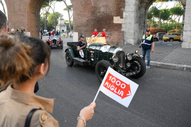 passage of the 1000 Miglia stage on Via Veneto Rome on June 11, 2026 in Rome, Italy.  Copyright: xFabrizioxCorradetti LaPressex