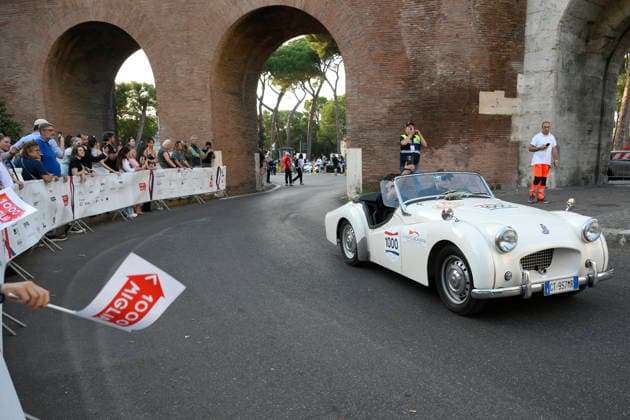 passage of the 1000 Miglia stage on Via Veneto Rome on June 11, 2026 in Rome, Italy.  Copyright: xFabrizioxCorradetti LaPressex