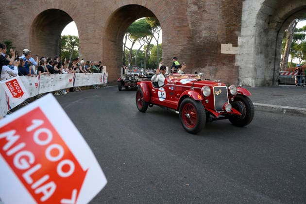 passage of the 1000 Miglia stage on Via Veneto Rome on June 11, 2026 in Rome, Italy.  Copyright: xFabrizioxCorradetti LaPressex