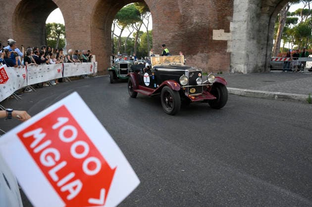 passage of the 1000 Miglia stage on Via Veneto Rome on June 11, 2026 in Rome, Italy.  Copyright: xFabrizioxCorradetti LaPressex