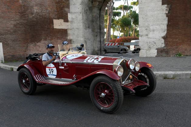 passage of the 1000 Miglia stage on Via Veneto Rome on June 11, 2026 in Rome, Italy.  Copyright: xFabrizioxCorradetti LaPressex