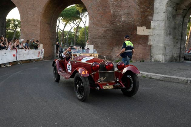 passage of the 1000 Miglia stage on Via Veneto Rome on June 11, 2026 in Rome, Italy.  Copyright: xFabrizioxCorradetti LaPressex