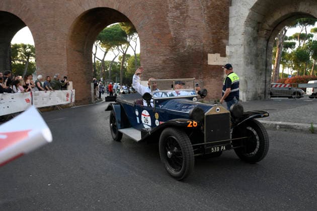 passage of the 1000 Miglia stage on Via Veneto Rome on June 11, 2026 in Rome, Italy.  Copyright: xFabrizioxCorradetti LaPressex