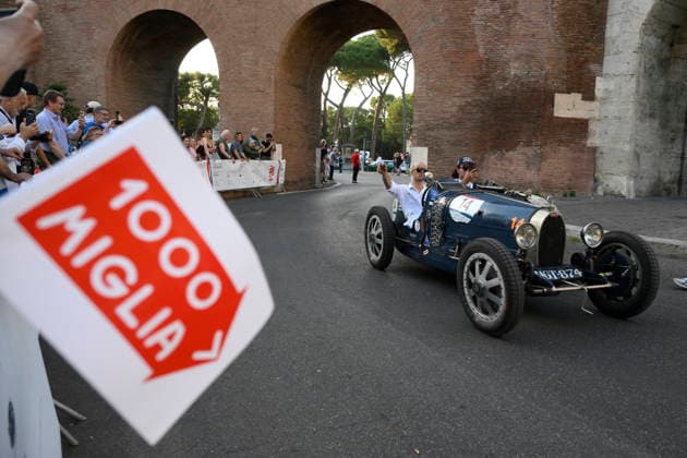 passage of the 1000 Miglia stage on Via Veneto Rome on June 11, 2026 in Rome, Italy.  Copyright: xFabrizioxCorradetti LaPressex