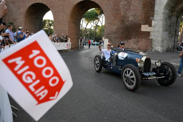 passage of the 1000 Miglia stage on Via Veneto Rome on June 11, 2026 in Rome, Italy.  Copyright: xFabrizioxCorradetti LaPressex