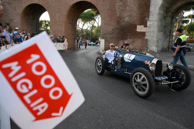 passage of the 1000 Miglia stage on Via Veneto Rome on June 11, 2026 in Rome, Italy.  Copyright: xFabrizioxCorradetti LaPressex