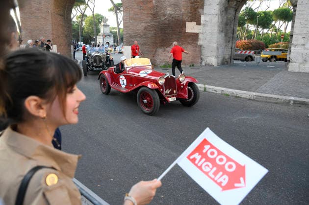passage of the 1000 Miglia stage on Via Veneto Rome on June 11, 2026 in Rome, Italy.  Copyright: xFabrizioxCorradetti LaPressex