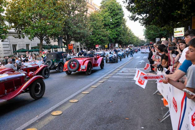 passage of the 1000 Miglia stage on Via Veneto Rome on June 11, 2026 in Rome, Italy.  Copyright: xFabrizioxCorradetti LaPressex