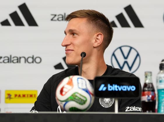 Nico Schlotterbeck Germany, 15 participates in press conference USA, German national soccer team, press conference, Winston Salem, 11 06 2026 USA, German national soccer team, press conference, Winston Salem, 11 06 2026 Winston Salem Copyright: xEibner-Pressefoto ScottxColemanx EP_SCN