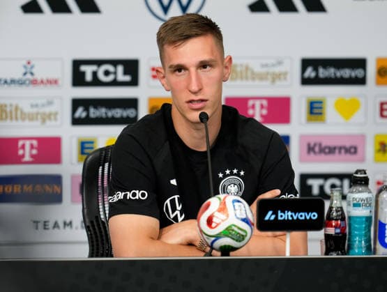 Nico Schlotterbeck Germany, 15 participates in press conference USA, German national soccer team, press conference, Winston Salem, 11 06 2026 USA, German national soccer team, press conference, Winston Salem, 11 06 2026 Winston Salem Copyright: xEibner-Pressefoto ScottxColemanx EP_SCN