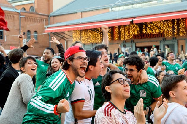11 06 2026, Berlin Germany Mens World Cup, opening match Mexico vs. South Africa, Kulturbrauerei in Prenzlauer Berg