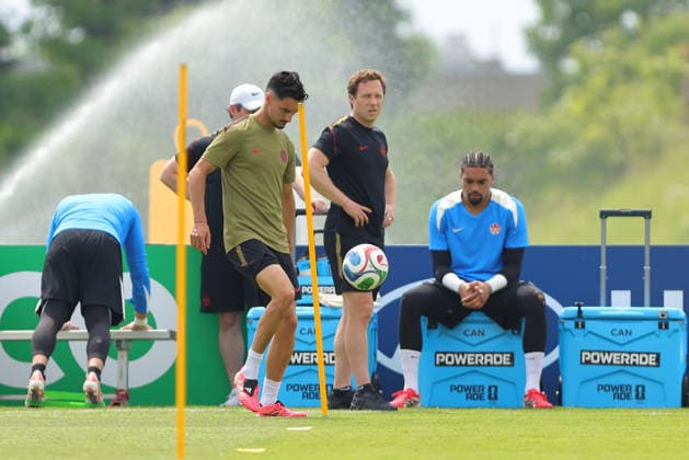 Stephen Eustáquio of Canada in action during the training session before the 2026 FIFA World Cup, WM, Weltmeisterschaft, Fussball game between Canada and Bosnia and Herzegovina at Toronto FC Training Ground on June 11, 2026 in Toronto, Ontario, Canada  Copyright: xCurtisxWongx xSPPx Sportspressphoto_SPR165026