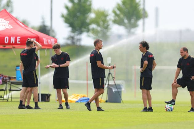 Canada head coach Jesse Marsch in action during the training session before the 2026 FIFA World Cup, WM, Weltmeisterschaft, Fussball game between Canada and Bosnia and Herzegovina at Toronto FC Training Ground on June 11, 2026 in Toronto, Ontario, Canada  Copyright: xCurtisxWongx xSPPx Sportspressphoto_SPR165029