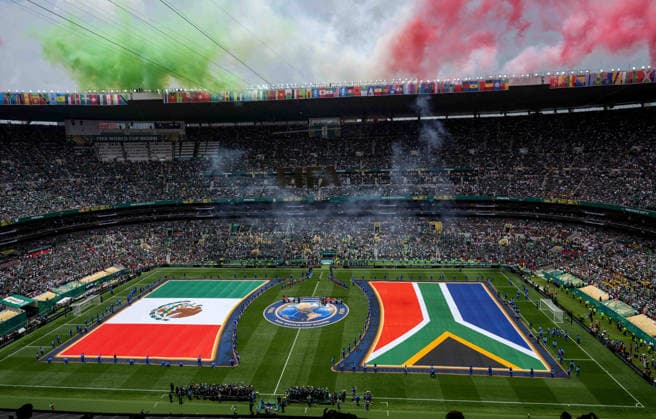 Soccer, Men, FIFA World Cup 2026 in Mexico, Canada and USA, Opening match in Mexico City Group A, Matchday 1 , Mexico South Africa, Overview at the entrance of both teams, 11 06 2026, Copyright: xMatthiasxKochx
