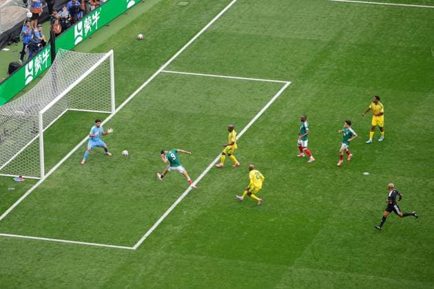 2026 FIFA World Cup, WM, Weltmeisterschaft, Fussball Opening match Group A, Game 1 Mexico v South Africa Mexico City Stadium 11.06.2026 Raul JIMENEZ of Mexico scores and celebrates 2-0 2026 FIFA World Cup Opening match Group A, Game 1 Mexico v South Africa Mexico City Stadium 11.06.2026 Photograph By Marc Aspland The Times  Copyright: xMarcxAsplandx NINTCHDBPICT001087681766