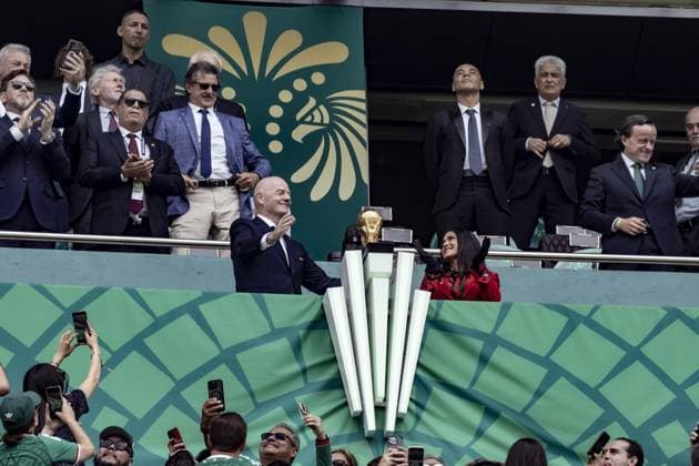 RECORD DATE NOT STATED Match between Mexico and South Africa for the 2026 World Cup. Mexico City (Mexico), 11 06 2026 - World Cup Football Mexico - Current FIFA President Gianni Infantino attends the match between Mexico and South Africa, valid for the 2026 World Cup. The opening match takes place at the traditional Azteca Stadium in Mexico City, this Thursday, June 11, 2026.(Foto: Pedro Paulo Diaz Thenews2 imago images) SPO  Copyright: xPedroxPauloxDiazx