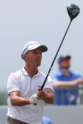 June 11, 2026: Mike Weir of Canada tees off during the RBC Canadian Open held at TPC Toronto at Osprey Valley in Caledon Ontario, Canada. CSM PGA, Golf Herren 2026: RBC Canadian Open Jun 11  - ZUMAc04_ 20260611_zma_c04_023 Copyright: xDanielxLeax