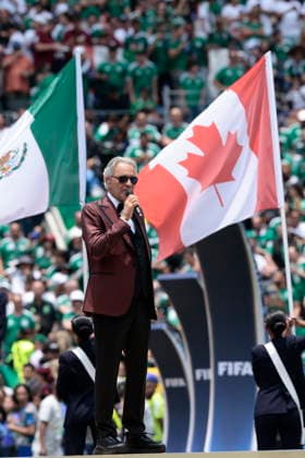FIFA World Cup, WM, Weltmeisterschaft, Fussball 2026 - Group A - Mexico vs South Africa Italian tenor Andrea Bocelli performs during the pre-game show before the opening match of the FIFA World Cup 2026 between Mexico and South Africa in Mexico City, Mexico, 11 June 2026. Mexico City Mexico  Copyright: xJOSExMENDEZx