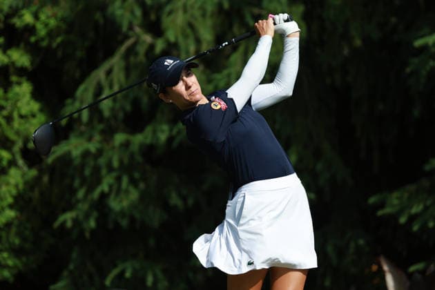 Dow Championship MIDLAND, MICHIGAN - JUNE 11: Azahara Munoz of Spain plays hes tee shot on the sixth hole during the first round of the Dow Championship at Midland Country Club in Midland, Michigan, USA on Thursday, June 11, 2026. Midland Michigan United States  Copyright: xJorgexLemusx originalFilename:lemus-dowchamp260611_np99S.jpg