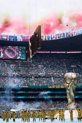 General view of Mexico City Stadium during the Opening Ceremony ahead of the FIFA Men’s World Cup 2026 Group Stage football match between Mexico and South Africa at Mexico City Stadium, in Mexico City on June 11th 2026 (Photo by Alexandra Fechete SPP)  Copyright: xAlexandraxFechete SPPx Sportspressphoto_SPR165092